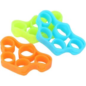 Finger Exerciser,Hand Grip Strengthener, (3PCS) Grip Strength Trainer Forearm grip workout, Finger Stretcher, Relieve Wrist & Thumb Pain, Carpal tunnel, Great for Rock Climbing and More, Hand Gr