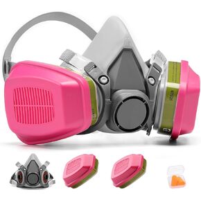 RANKSING Reusable Respirator Gas Mask with Filters and Goggle to Protection Against Dust, Fumes, Asbestos, Chemicals