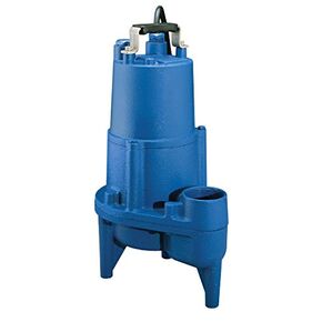 Barnes Heavy-Duty Sewage Pump - Dual Ball Bearings, 1/2 HP Motor, 20 Foot Cord, 2-Inch Discharge - Compact, High-Efficiency for Residential and Light Commercial Use, 10-Inch x 7-Inch