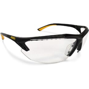 DEWALT Spector In-Viz Bifocal Safety Glass - Black/Yellow Frame - Clear Lens