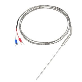 uxcell K Type Thermocouple 2mmx100mm Temperature Sensor Probe with 1.5M Cable 32-1472F/0-800C
