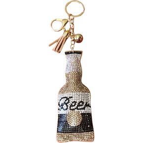Popfizzy Rhinestone Keychain Accessories for Women, Bling Keychain, Car Keys Keychain Charms, Cute Purse Charms for Handbags