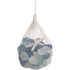 Beachcombers Bag Resin Star and Mixed Beach Glass, 350 Gram, B21464
