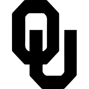 Ohio University 5.5" Tall OU Initial Symbol College Mascot Logo Die Cut Decal - Black Color