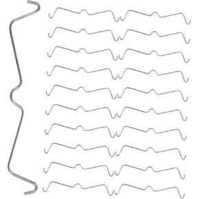 Gatuida 50pcs Perforated Board Fixing Buckle Pegboard Accessories Peg Board Hook Clips Peg Board Hook Retainers Peg Hook Stoppers Peg Board Hook Accessories Stainless Locks Pegboard Clip