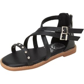 Vince Camuto Girls' Sandals - Strappy Gladiator Sandals - Open Toe Summer Sandals for Toddler Girls (5-10 Toddler)