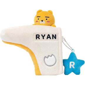 غطاء مضرب الجولف الناعم من KAKAO FRIENDS GOLF، غطاء نادي الجولف الشخصي، غطاء من الألياف الدقيقة الناعمة، مع قلادة in Kuwait