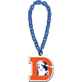 Aminco Denver Broncos NFL Throwback Fan Chain, Blue