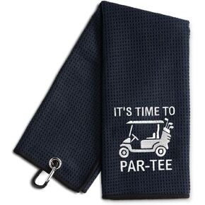 This Is How I Roll Embroidered Golf Towel, Funny Golf Towels for Golf Bags with Clip, Golf Accessories for Men Women, Birthday Retirement Gift for Golfer Grandpa Dad Friend Brother Golf Lover