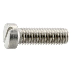 Stainless Steel Slotted Gun & Scope Machine Screws - 10 pcs. (#6-48 x 1/2" Weaver Oval Head)
