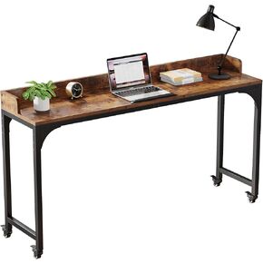 Overbed Table with Wheels, Queen Size Mobile Computer Desk Over Bed Table with Adjustable Tilt Stand Board in Kuwait