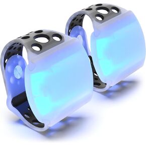 FlyBands Premium Rechargeable Illuminated Color-Active Wristbands, Up to 20 Hours of runtime, Rugged and Waterprooof, Pack of 2 Activity Wrist Bands for Yoga, Dance Choreography, Exercise and