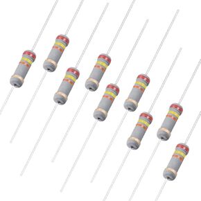 uxcell 100Pcs 24K Ohm Resistor, 1W 5% Tolerance Carbon Film Resistors, 4 Bands for DIY Electronic Projects and Experiments