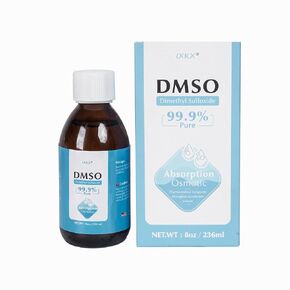 8oz DMSO Liquid 99.99% Pure, Undiluted & Low Odor Dimethyl Sulfoxide, Premium DMSO in a Amber Glass Bottle