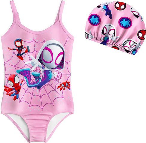 Girls One Piece Swimsuit Toddler Amazing Friends Bathing Suit Kids Swimwear 2-8 Years in Saudi Arabia