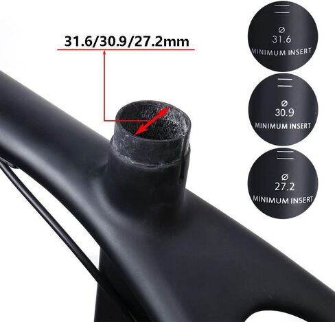 Carbon Fiber Seat Post MTB/Road Seat Post 27.2/31.6mm 3K/UD Matte Weight130g in Saudi Arabia
