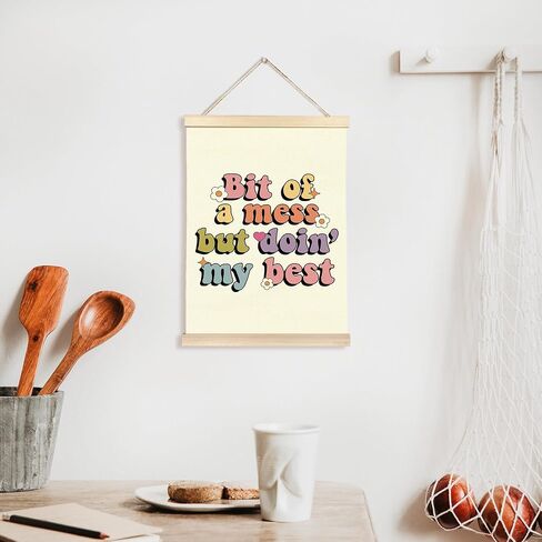CGBHW Mental Health Classroom Poster Hanger Frame, Colorful Motivational Nursery Posters Wall Art Hanging Decor for School Counselor Office Home Bedroom, Funny Humor Gifts for Women Teen Girls in Saudi Arabia