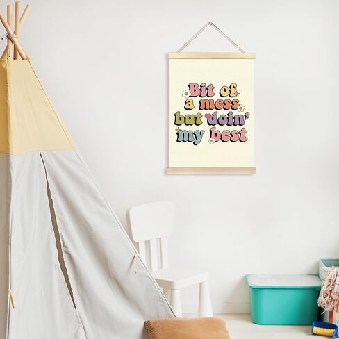 CGBHW Mental Health Classroom Poster Hanger Frame, Colorful Motivational Nursery Posters Wall Art Hanging Decor for School Counselor Office Home Bedroom, Funny Humor Gifts for Women Teen Girls in Saudi Arabia
