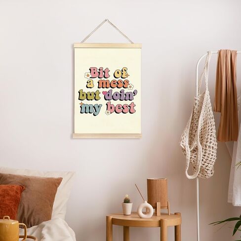 CGBHW Mental Health Classroom Poster Hanger Frame, Colorful Motivational Nursery Posters Wall Art Hanging Decor for School Counselor Office Home Bedroom, Funny Humor Gifts for Women Teen Girls in Saudi Arabia