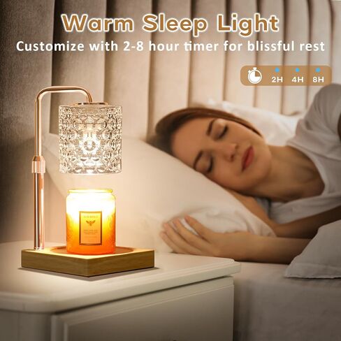 مصباح تدفئة الشموع مع مؤقت، تدفئة الشموع الكهربائية، هدايا عيد ميلاد للنساء، تدفئة مصابيح شمعة قابلة للتعتيم لشموع الجرة، سخان تذوب الشمع لديكور المنزل في غرفة النوم، هدايا تدفئة المنزل للمنزل الجديد in Kuwait
