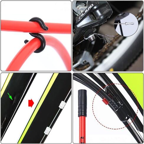 مجموعة كابلات ومبيت Derailleur Shift العالمي للدراجة مع أغطية أطراف الكابلات وأبازيم مضادة للخدش على شكل حرف O لدراجة الطريق الجبلية in Kuwait