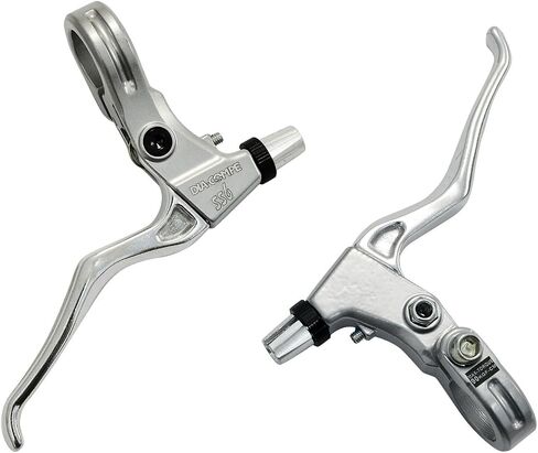 Dia-COMPE SS6 Old School MTB Brake Lever Set (L+R), Silver, DP2856 in Saudi Arabia