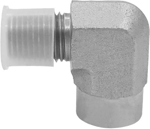 (2-PACK) 5502-08-08 تركيب المحول الهيدروليكي 1/2 "-14NPTF ذكر × 1/2"-14NPTF أنثى 90 درجة وصلات الأنابيب الكوع الكربون الصلب in Kuwait