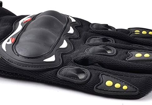 Standard Longboard Downhill Slide Gloves Skate Gloves with 2 Set Replaceable Slider Puck Set - Yellow in Kuwait