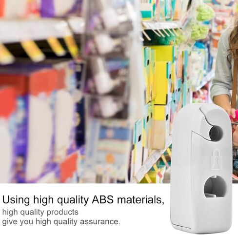 Sonew Pegboard Hook، خطاف متجر نظام EAS قفل EAS مع مفتاح أمان البضائع المضادة للسرقة قفل EAS لمتاجر البيع بالتجزئة سوبر ماركت 10 قطع (أبيض) in Saudi Arabia