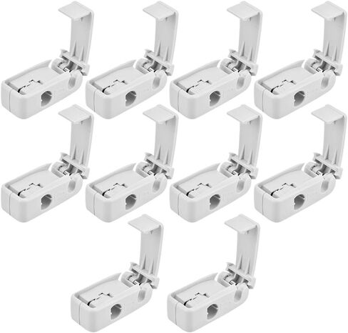 Sonew Pegboard Hook، خطاف متجر نظام EAS قفل EAS مع مفتاح أمان البضائع المضادة للسرقة قفل EAS لمتاجر البيع بالتجزئة سوبر ماركت 10 قطع (أبيض) in Saudi Arabia
