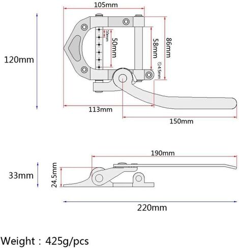 وحدة اهتزاز من سبائك الزنك الفضية من AYUBOUSA جسر اهتزازي للجيتار الكهربائي Les Paul LP SG Tele in Kuwait