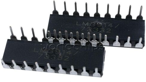 5 قطعة LM3916N-1 LM3916N-1/NOPB LED عرض سائق IC NSC DIP-18 in Kuwait
