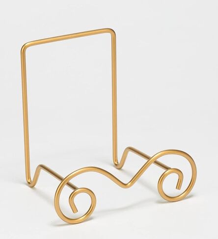 TRIPAR 7 Inch Gold Stratford Metal Bowl Easel Bowl and Plate Stand in Kuwait
