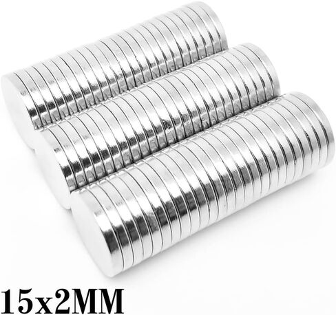 15x2mm رقيقة مغناطيس النيوديميوم 15mmX2mm قرص المغناطيس الدائم 15x2mm المغناطيسي جولة المغناطيس 15x2mm (20PCS 15X2) in Kuwait