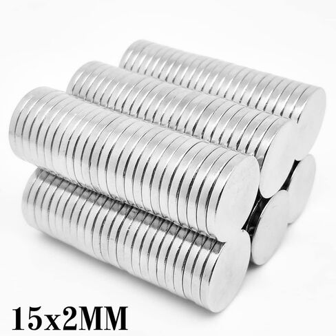 15x2mm رقيقة مغناطيس النيوديميوم 15mmX2mm قرص المغناطيس الدائم 15x2mm المغناطيسي جولة المغناطيس 15x2mm (20PCS 15X2) in Kuwait