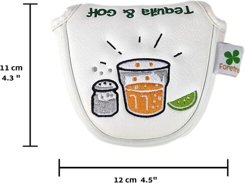 Limited Edition Tequila Golf Putter Headcover Quality PU Leather Magnetic Closure for Mallet Style Putters in Saudi Arabia