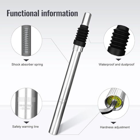 مقعد الدراجة آخر Φ25.4mm x 350mm سبائك الألومنيوم امتصاص الصدمات المطبات مقعد دراجة آخر لدراجة الطريق MTB BMX in Kuwait