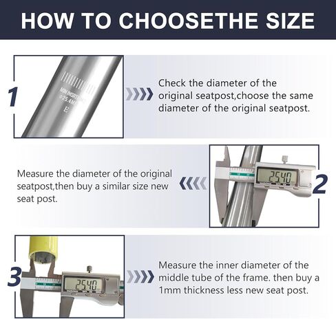 مقعد الدراجة آخر Φ25.4mm x 350mm سبائك الألومنيوم امتصاص الصدمات المطبات مقعد دراجة آخر لدراجة الطريق MTB BMX in Kuwait
