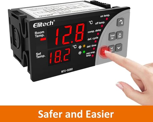 Elitech MTC-5060 الرقمية متحكم في درجة الحرارة العالمي ترموستات غرفة باردة ثلاجة التبريد تذويب 110 فولت in Kuwait