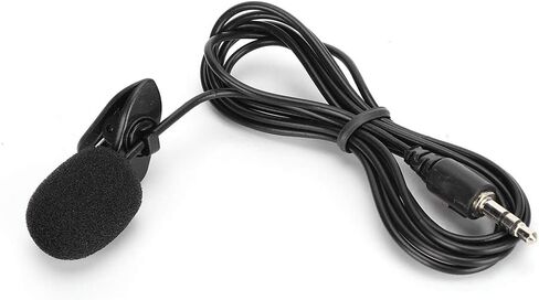 ASHATA Wired Clip Microphone Anti Noise Audio Mic Interviewing Black 5Pcs Mini Mic Reporter for Teacher in Saudi Arabia