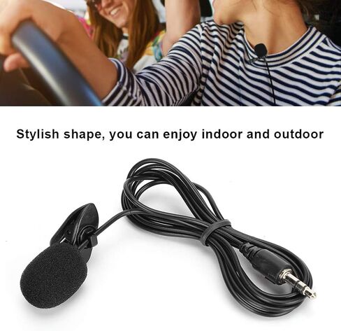ASHATA Wired Clip Microphone Anti Noise Audio Mic Interviewing Black 5Pcs Mini Mic Reporter for Teacher in Saudi Arabia