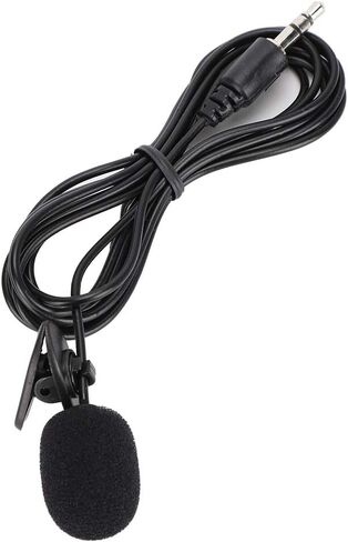 ASHATA Wired Clip Microphone Anti Noise Audio Mic Interviewing Black 5Pcs Mini Mic Reporter for Teacher in Saudi Arabia
