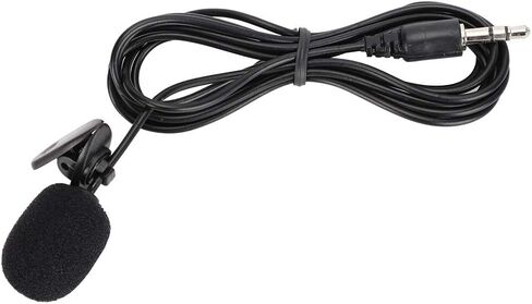 ASHATA Wired Clip Microphone Anti Noise Audio Mic Interviewing Black 5Pcs Mini Mic Reporter for Teacher in Saudi Arabia