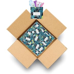 Blue Forest Menstrual Kit All-in-One 50 Pack | Convenience on The Go | Period Kit Pack for Travelling, Tweens & Teenagers or just When You’re Out | Individually Wrapped Feminine Hygiene Product