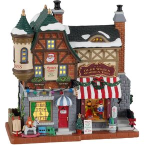 Lemax Christmas Village Santas List Toy Shop Battery Led