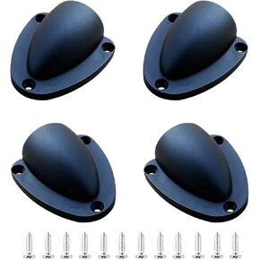 Marine Boat Wire Cover Cable Vent Cover Marine Clam Shell Vent for Boat Outlet with Installation Screws- 4 Packs (63x58mm)