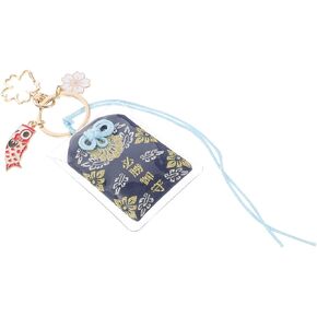 Gadpiparty Japanese Omamori Sachet Lucky Amulet Charms Good Luck Car Hanging Ornament Fortune Bag Pendant Key Ring for Health Education Love Success Traffic Safety Pink