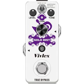 Distortions High Gain Distortion Guitar Effects Pedal Mini British Analog Distortion Stack Pedal for Electric Guitar True Bypass LEF-301B