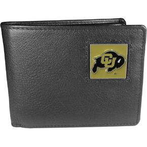 NCAA Siskiyou Sports Mens Colorado Buffaloes Leather Bi-fold Wallet One Size Black