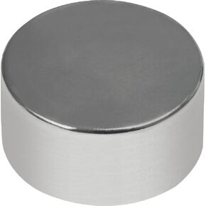 MAG-MATE NE5025NP42 Nickel Plated Rare Earth Disc Magnet, Permanent Rare Earth Magnets, Versatile Strong Magnets, Measures 0.50" O.D. x 0.25" Long